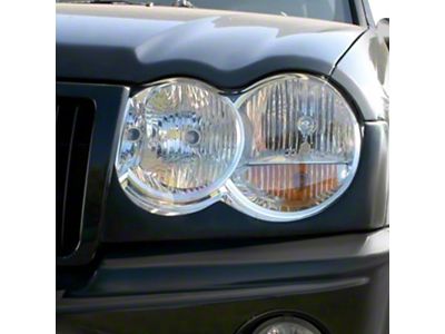 Stillen Headlight Accent Covers; Unpainted (05-07 Jeep Grand Cherokee WK)