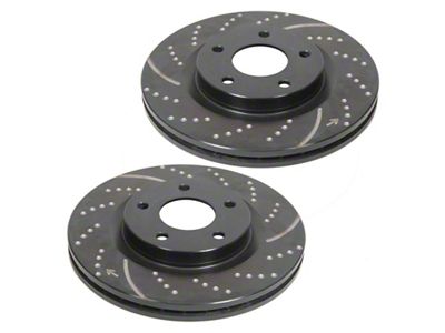EBC Brakes GD Sport Slotted Rotors; Front Pair (11-21 Jeep Grand Cherokee WK2 w/ Solid Rear Rotors, Excluding SRT, SRT8 & Trackhawk)