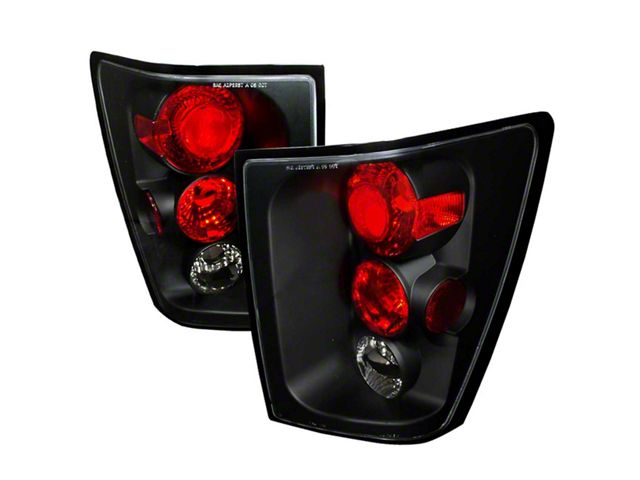 Altezza Tail Lights; Matte Black Housing; Clear Lens (05-06 Jeep Grand Cherokee WK)