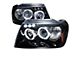 Dual Halo Projector Headlights; Gloss Black Housing; Smoked Lens (99-04 Jeep Grand Cherokee WJ)