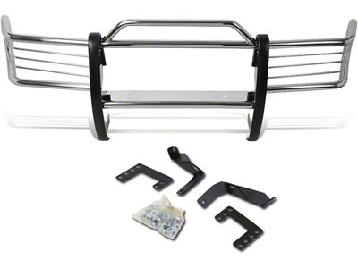 Brush Grille Guard; Stainless Steel (93-98 Jeep Grand Cherokee ZJ)