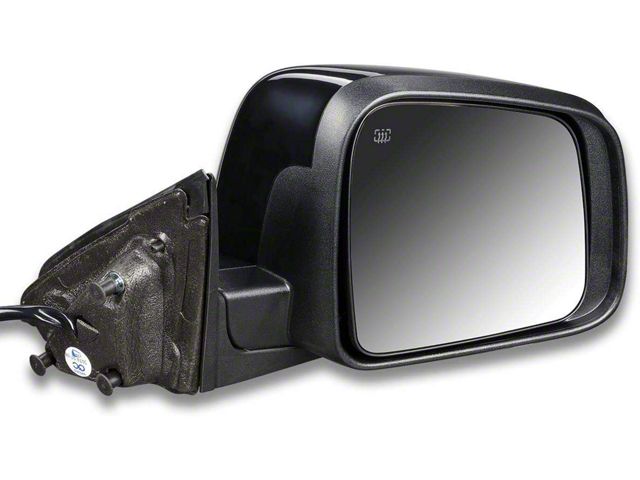 Powered Heated Side Mirror; Black; Passenger Side (12-17 Jeep Grand Cherokee WK2)