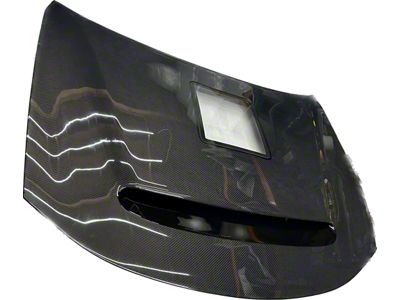 Black Ops Auto Works Demon Hood with Window; Carbon Fiber Outer/Unpainted Inner (11-21 Jeep Grand Cherokee WK2 SRT, Trackhawk)