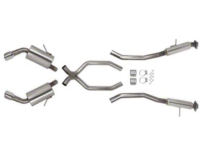 Hooker BlackHeart Cat-Back Exhaust System with Polished Tips (11-21 5.7L HEMI Jeep Grand Cherokee WK2)