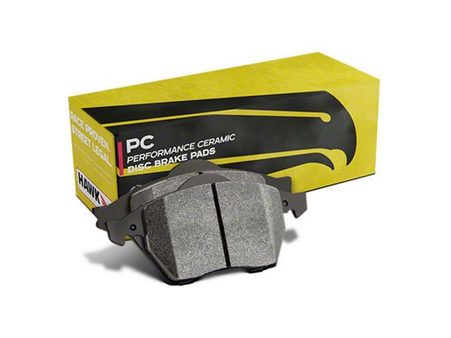 Hawk Performance Ceramic Brake Pads; Front Pair (11-12 Jeep Grand Cherokee WK2, Excluding SRT8; 13-16 Jeep Grand Cherokee WK2 w/ Solid Rear Rotors, Excluding SRT)