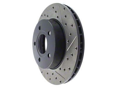 StopTech Sport Cross-Drilled and Slotted Rotor; Front Driver Side (99-04 Jeep Grand Cherokee WJ)