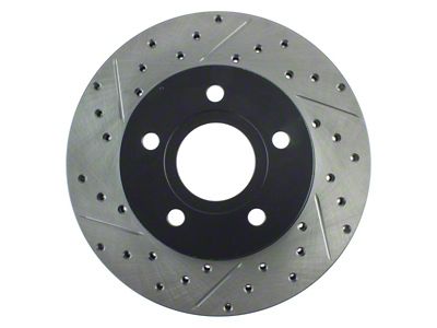 StopTech Sport Cross-Drilled and Slotted Rotor; Front Passenger Side (99-04 Jeep Grand Cherokee WJ)