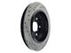 StopTech Sport Cross-Drilled and Slotted Rotor; Rear Driver Side (11-21 Jeep Grand Cherokee WK2 w/ Vented Rear Rotors, Excluding SRT, SRT8 & Trackhawk)
