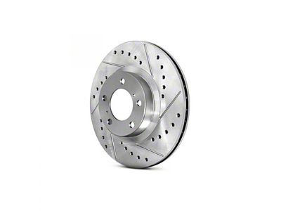 StopTech Sport Drilled and Slotted Rotor; Front Passenger Side (05-10 Jeep Grand Cherokee WK, Excluding SRT8)