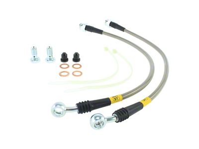 StopTech Stainless Steel Braided Brake Line Kit; Front (05-10 Jeep Grand Cherokee WK, Excluding SRT8)