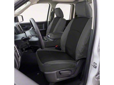 Covercraft Precision Fit Seat Covers Endura Custom Front Row Seat Covers; Black/Charcoal (96-98 Jeep Grand Cherokee ZJ Laredo, TSi)