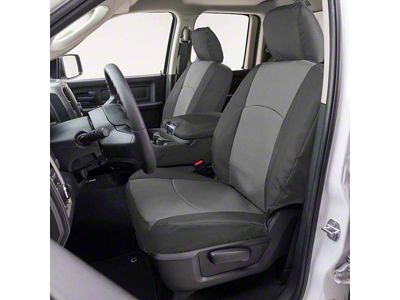 Covercraft Precision Fit Seat Covers Endura Custom Front Row Seat Covers; Silver/Charcoal (96-98 Jeep Grand Cherokee ZJ Laredo, TSi)