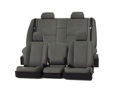 Covercraft Precision Fit Seat Covers Leatherette Custom Front Row Seat Covers; Stone (96-98 Jeep Grand Cherokee ZJ Laredo, TSi)
