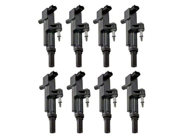 Ignition Coils; Black; Set of Eight (08-10 4.7L Jeep Grand Cherokee WK)