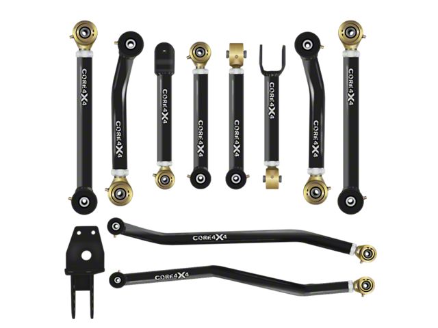 Core 4x4 Camp Series Adjustable Front and Rear Upper and Lower Control Arm and Track Bar Kit (93-98 Jeep Grand Cherokee ZJ)