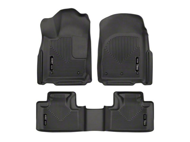 Husky Liners WeatherBeater Front and Second Seat Floor Liners; Black (11-15 Jeep Grand Cherokee WK2)