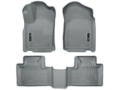 Husky Liners WeatherBeater Front and Second Seat Floor Liners; Gray (11-15 Jeep Grand Cherokee WK2)