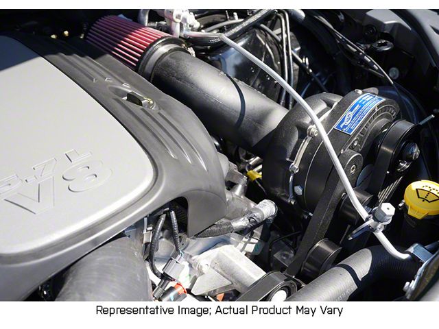 Procharger High Output Intercooled Supercharger Complete Kit with P-1SC; Satin Finish (12-20 5.7L HEMI Jeep Grand Cherokee WK2)