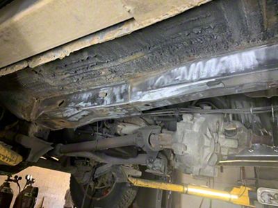 Affordable Offroad Center Frame Stiffeners; Bare Metal (93-98 Jeep Grand Cherokee ZJ)
