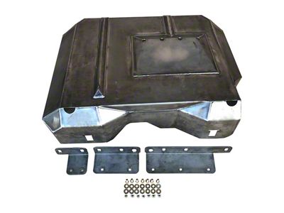 Affordable Offroad Gas Tank Skid Plate; Bare Metal (99-04 Jeep Grand Cherokee WJ)