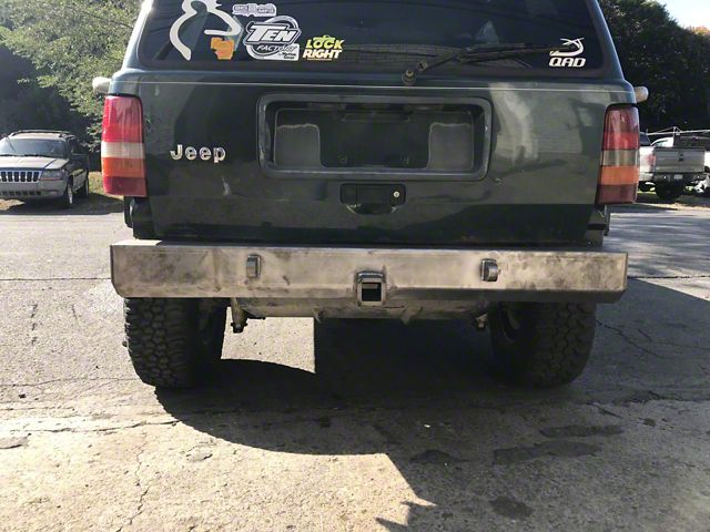 Affordable Offroad Shorty Rear Bumper; Bare Metal (93-98 Jeep Grand Cherokee ZJ)