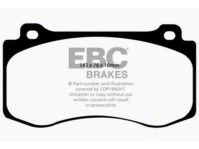 EBC Brakes Orangestuff Extra Duty Carbon Granular Brake Pads; Front Pair (06-10 Jeep Grand Cherokee WK SRT8)