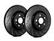 SP Performance Cross-Drilled Rotors with Black ZRC Coated; Front Pair (05-10 Jeep Grand Cherokee WK, Excluding SRT8)