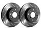 SP Performance Diamond Slot Rotors with Black ZRC Coated; Rear Pair (05-10 Jeep Grand Cherokee WK, Excluding SRT8)