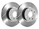 SP Performance Slotted Rotors with Gray ZRC Coating; Rear Pair (93-98 Jeep Grand Cherokee ZJ)
