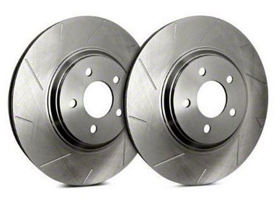 SP Performance Slotted Rotors with Silver ZRC Coated; Front Pair (99-04 Jeep Grand Cherokee WJ)