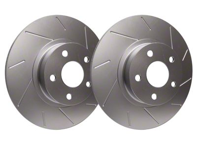 SP Performance Slotted Rotors with Silver ZRC Coated; Front Pair (05-10 Jeep Grand Cherokee WK, Excluding SRT8)