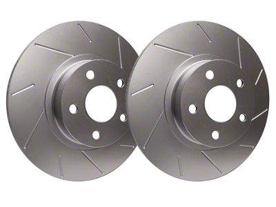 SP Performance Slotted Rotors with Silver ZRC Coated; Rear Pair (11-21 Jeep Grand Cherokee WK2 w/ Vented Rear Rotors, Excluding SRT, SRT8 & Trackhawk)