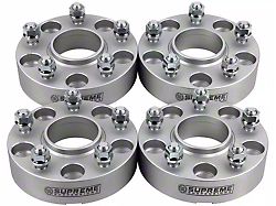 Supreme Suspensions 1.50-Inch Pro Billet Hub Centric Wheel Spacers; Silver; Set of Four (93-98 Jeep Grand Cherokee ZJ)