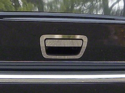 Tailgate Handle Accent Trim; Stainless Steel (11-13 Jeep Grand Cherokee WK2)