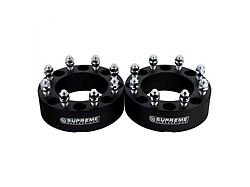 Supreme Suspensions 2-Inch Pro Billet Hub Centric Wheel Spacers; Black; Set of Two (99-10 Jeep Grand Cherokee WJ & WK)