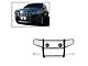 Modular Grille Guard with 5.30-Inch Black Round Flood LED Lights; Stainless Steel (11-21 Jeep Grand Cherokee WK2 w/o Adaptive Cruise Control, Excluding Trackhawk)