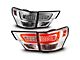 C-Bar LED Tail Lights; Chrome Housing; Red Clear Lens (11-13 Jeep Grand Cherokee WK2)