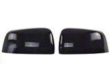 Chrome Delete Mirror Covers; Gloss Black (11-21 Jeep Grand Cherokee WK2)