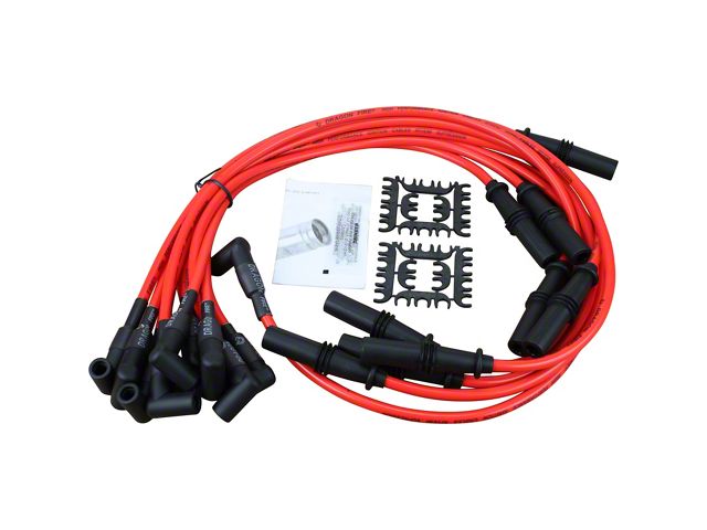 Dragon Fire Performance Spark Plug Wires; Red (1993 5.2L Jeep Grand Cherokee ZJ)