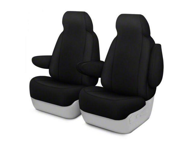 Neosupreme Custom 1st Row Bucket Seat Covers; Black/Black (2021 Jeep Grand Cherokee WK2)