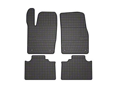 OMAC Premium 3D Front and Rear Floor Liners; Black (11-21 Jeep Grand Cherokee WK2)