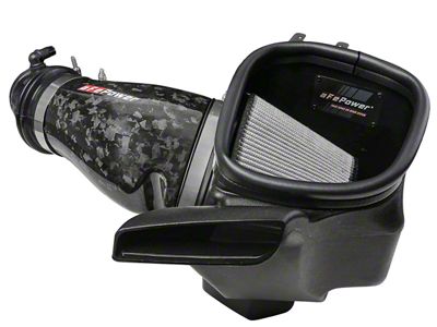 AFE Track Series Cold Air Intake with Pro DRY S Filter; Carbon Fiber (18-21 Jeep Grand Cherokee WK2 Trackhawk)