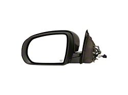 Replacement Powered Heated Mirror with Puddle Light and Turn Signal; Driver Side (14-18 Jeep Grand Cherokee KL)