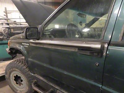 Affordable Offroad Front Door Rub Rails; Bare Metal (93-98 Jeep Grand Cherokee ZJ)