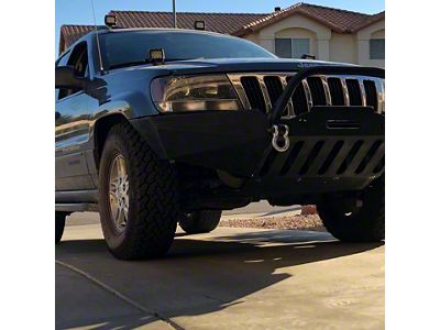Affordable Offroad Modular Front Bumper Replacement Wing; Driver or Passenger Side; Bare Metal (99-04 Jeep Grand Cherokee WJ)