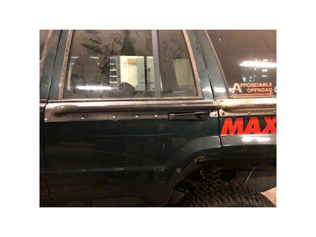 Affordable Offroad Rear Door Rub Rails; Black (93-98 Jeep Grand Cherokee ZJ)