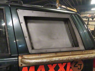Affordable Offroad RotoPax Replacement Window; Driver or Passenger Side; Bare Metal (93-98 Jeep Grand Cherokee ZJ)