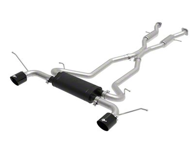 AFE Vulcan Series 2.50-Inch Cat-Back Exhaust System with Black Tips (11-21 3.6L Jeep Grand Cherokee WK2)