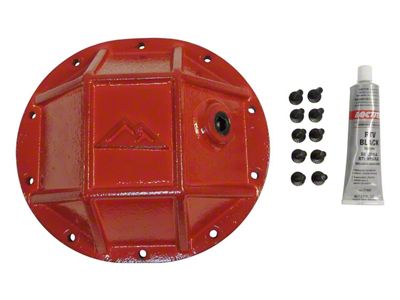 Chrysler 8.25 Rear Axle Heavy Duty Differential Cover; Red (05-10 Jeep Grand Cherokee WK)