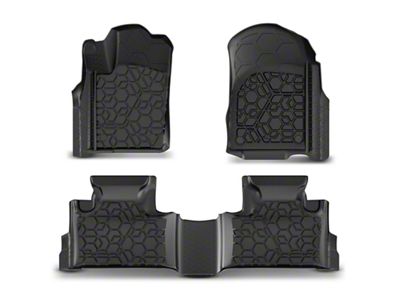 Front and Rear All-Weather Floor Mats; Black (12-15 Jeep Grand Cherokee WK2)